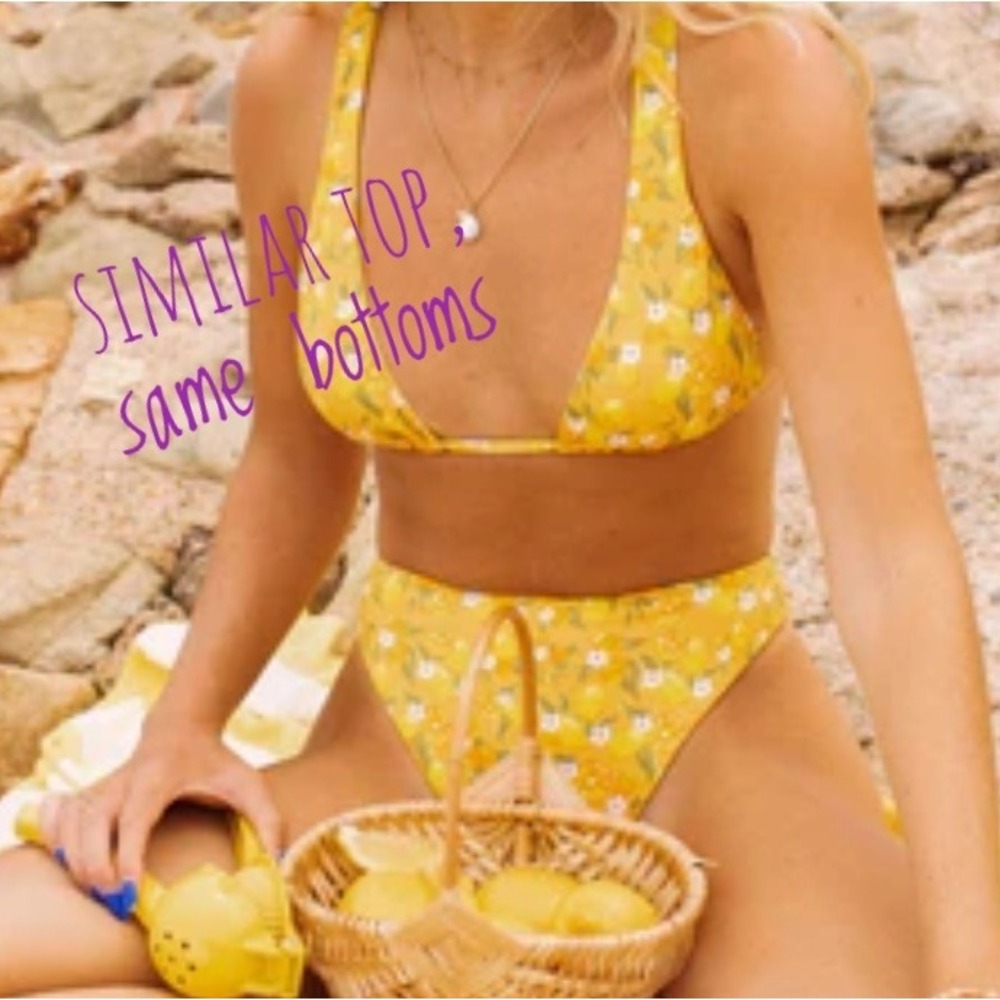 Dippin Daisys Postiano Bikini Set Sz L Seashore Bottom Verona Underwire Top - Picture 12 of 12